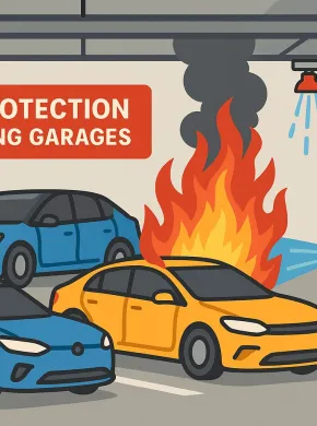 Protección Contra Incendios en Garajes con Vehículos Eléctricos